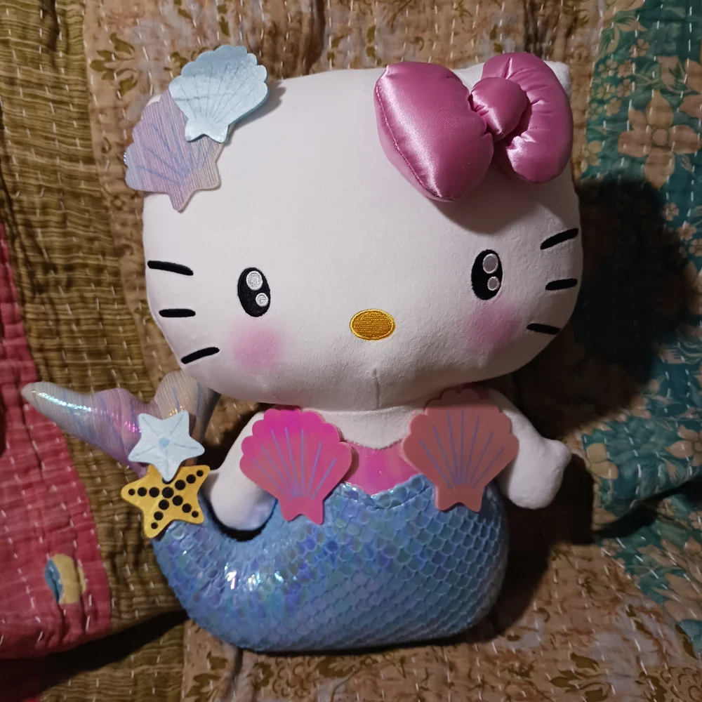 NECA Sanrio Hello Kitty Mermaid Plush Stuffed Animal Kidrobot 13 inch - Picture 1 of 3